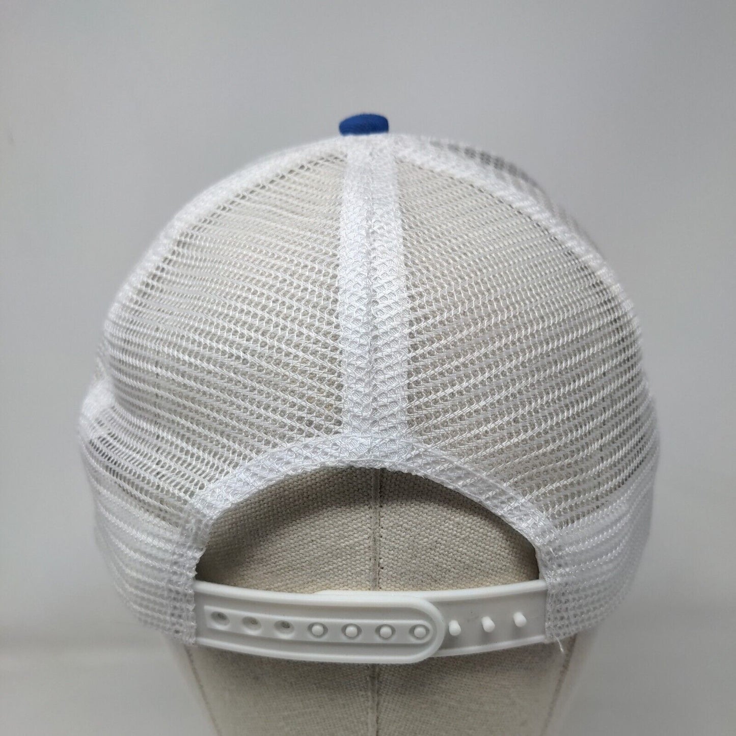 Bud Light Snapback Trucker Hat Blue OSFA Adjustable Embroidered Mesh Back