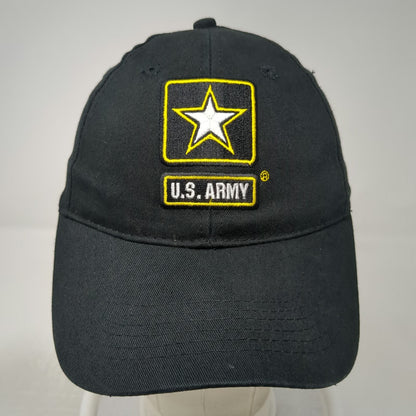 Eagle Crest Baseball Cap Black One Size U.S. Army Logo Embroidered Strapback Hat