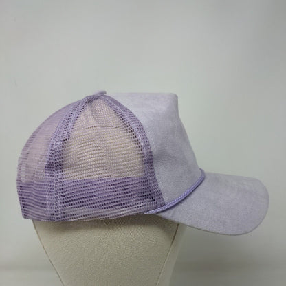Unbranded Snapback Mesh Back Rope Trucker Hat Purple One Size Blank
