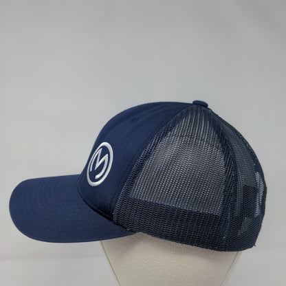 Sport-Tek Snapback Mesh Back Trucker Hat Blue OSFA Embroidered Logo