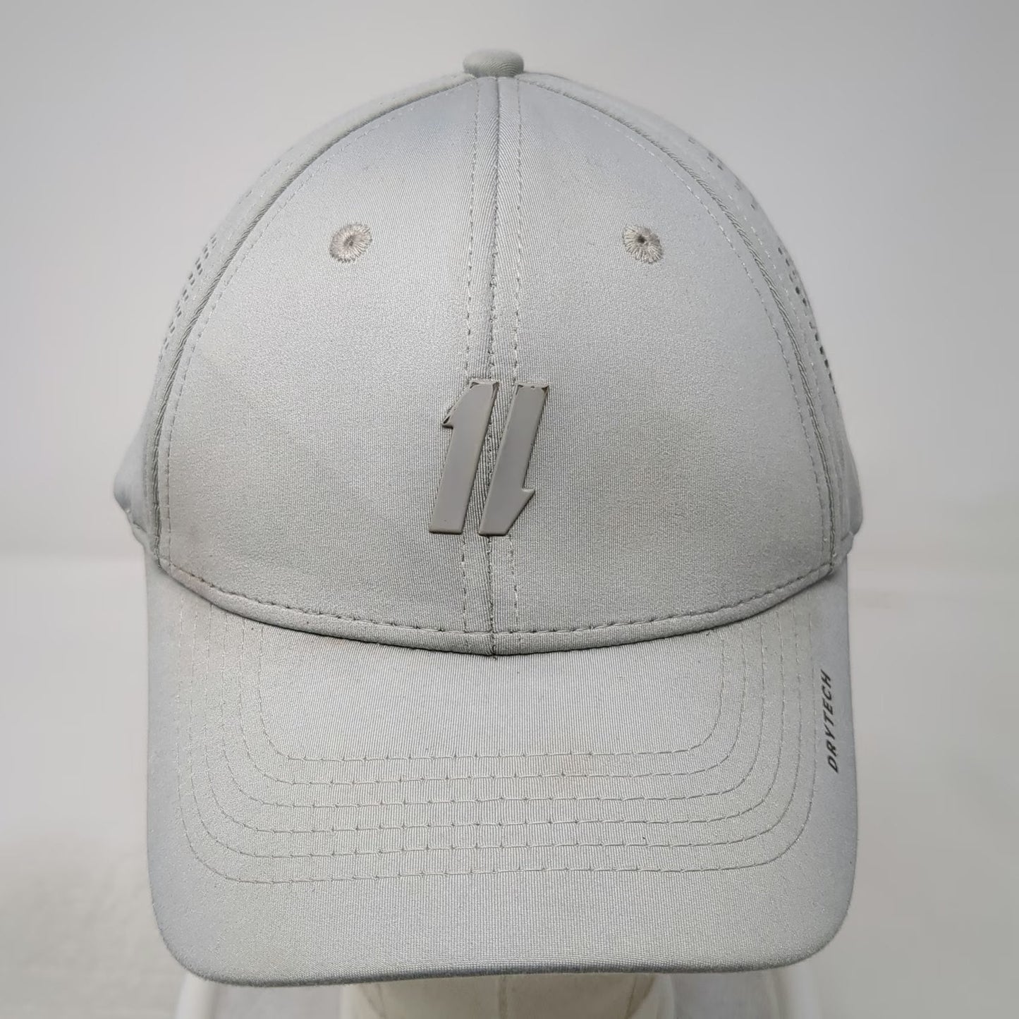 1LL Snapback Hat Gray M Perforated Sides Drytech One Less Do More Performance