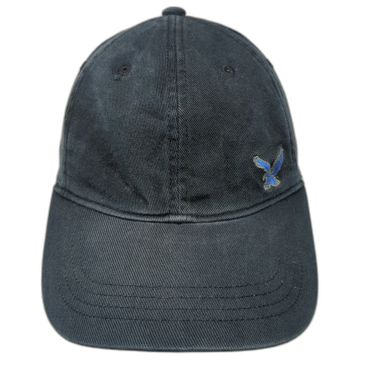 American Eagle Baseball Cap Blue XL Logo Nu-Fit Stretch Fit Cotton Solid Hat