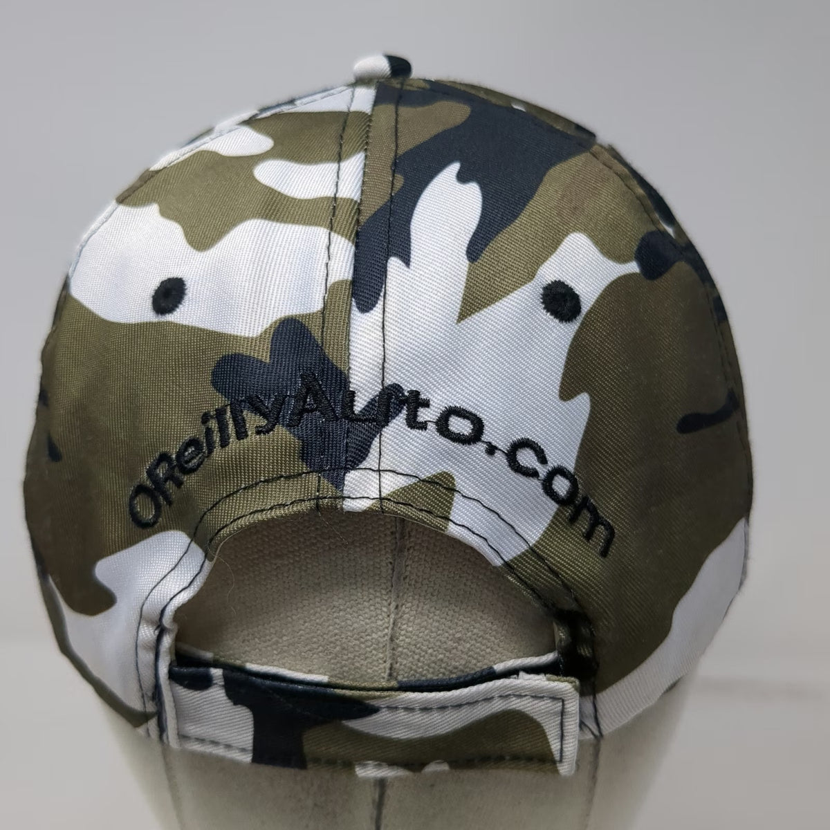 O'Reilly Auto Parts Baseball Cap Green One Size Camo Strapback Shamrock Hat