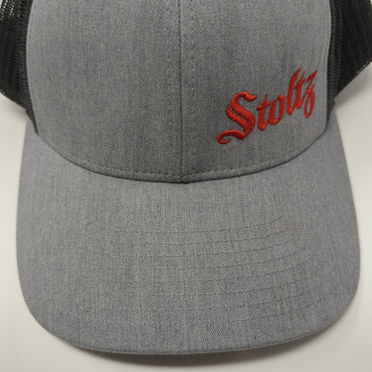 Stoltz Snapback Trucker Hat Gray M/L Adjustable Mesh Back 6 Panel Richardson