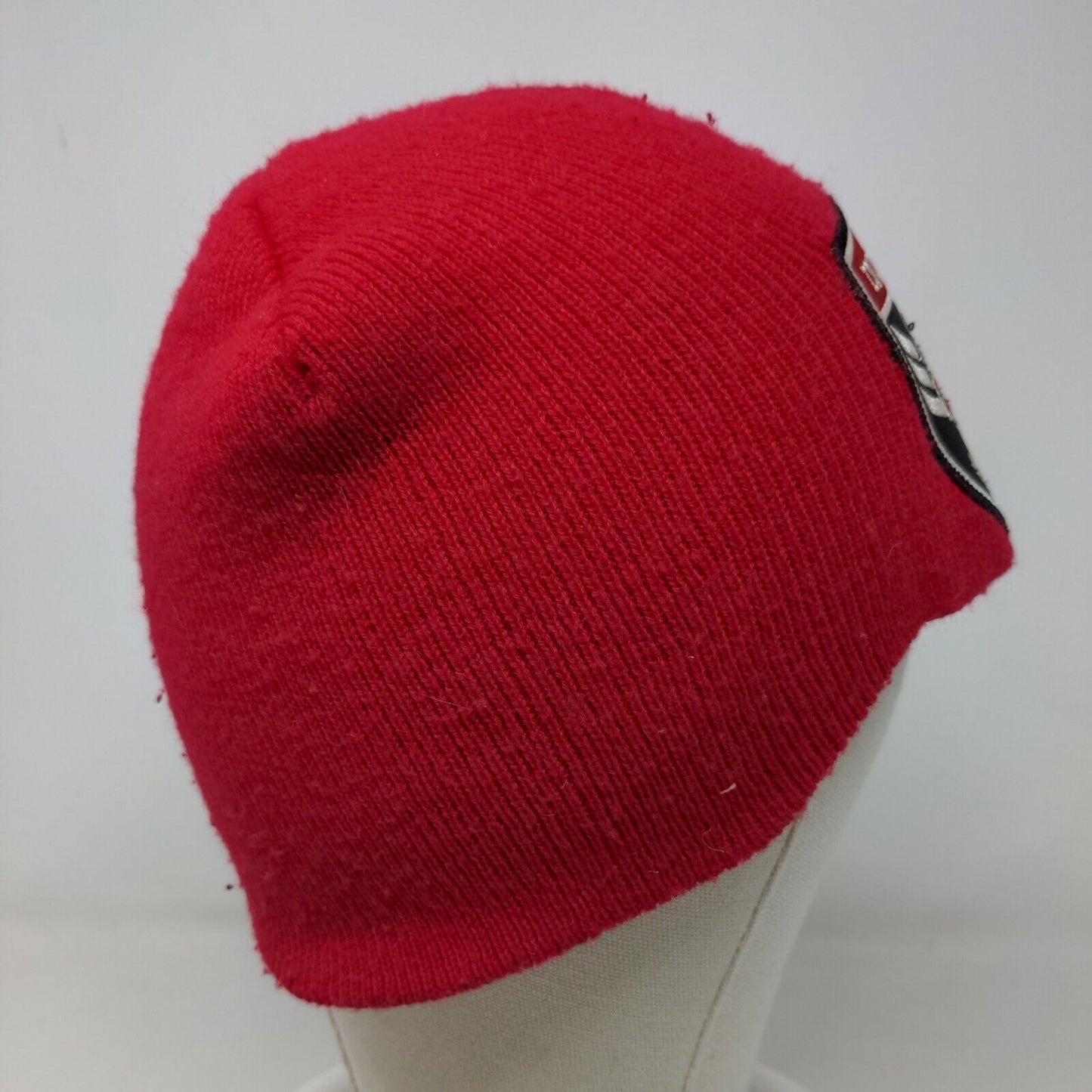 Indiana US Youth Soccer Boy's Knit Beanie Hat Cap Red Embroidered Logo