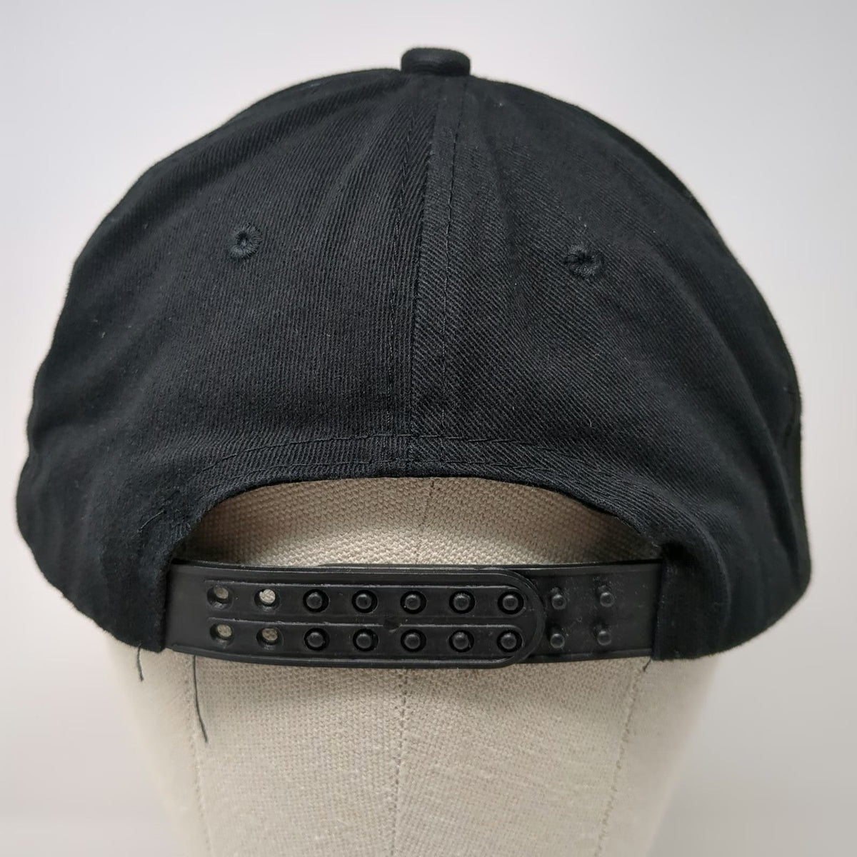 Black Snapback Hat One Size Positive Vibes Red Embroidered Cotton Structured