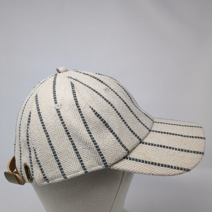 Unbranded Slideback Hat Multi One Size Striped Adjustable Leather Strap