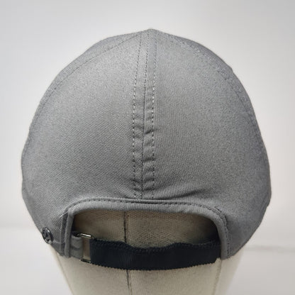 Lululemon 5 Panel Gray One Size Strapback Nylon Spandex Athletic Running Hat