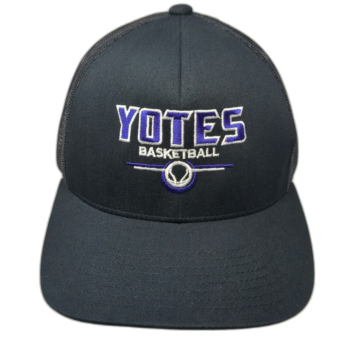 Pacific Headwear College of Idaho Yotes Black Trucker Hat One Size Mesh Snapback