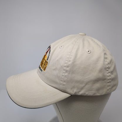 Roosters Brewing Company & Restaurant Strapback Hat Tan OS Adjustable Cotton