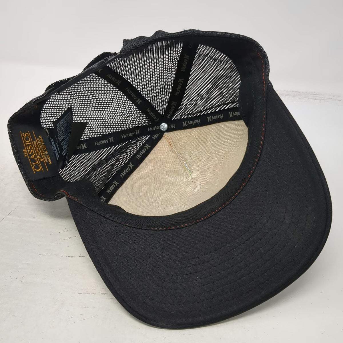 Hurley Matsumoto Shave Ice Surf Tie Dye Trucker Hat One Size Black Mesh Snapback