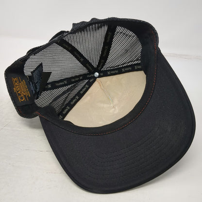Hurley Matsumoto Shave Ice Surf Tie Dye Trucker Hat One Size Black Mesh Snapback