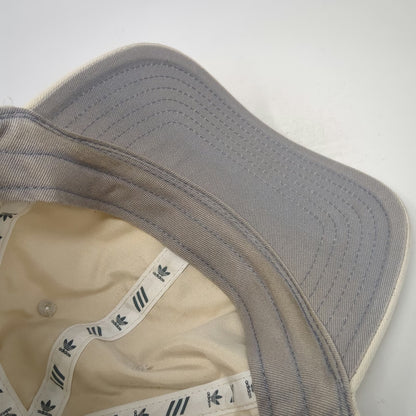 adidas Baseball Cap Beige One Size Trefoil Logo Slideback Cotton 6 Panel Hat