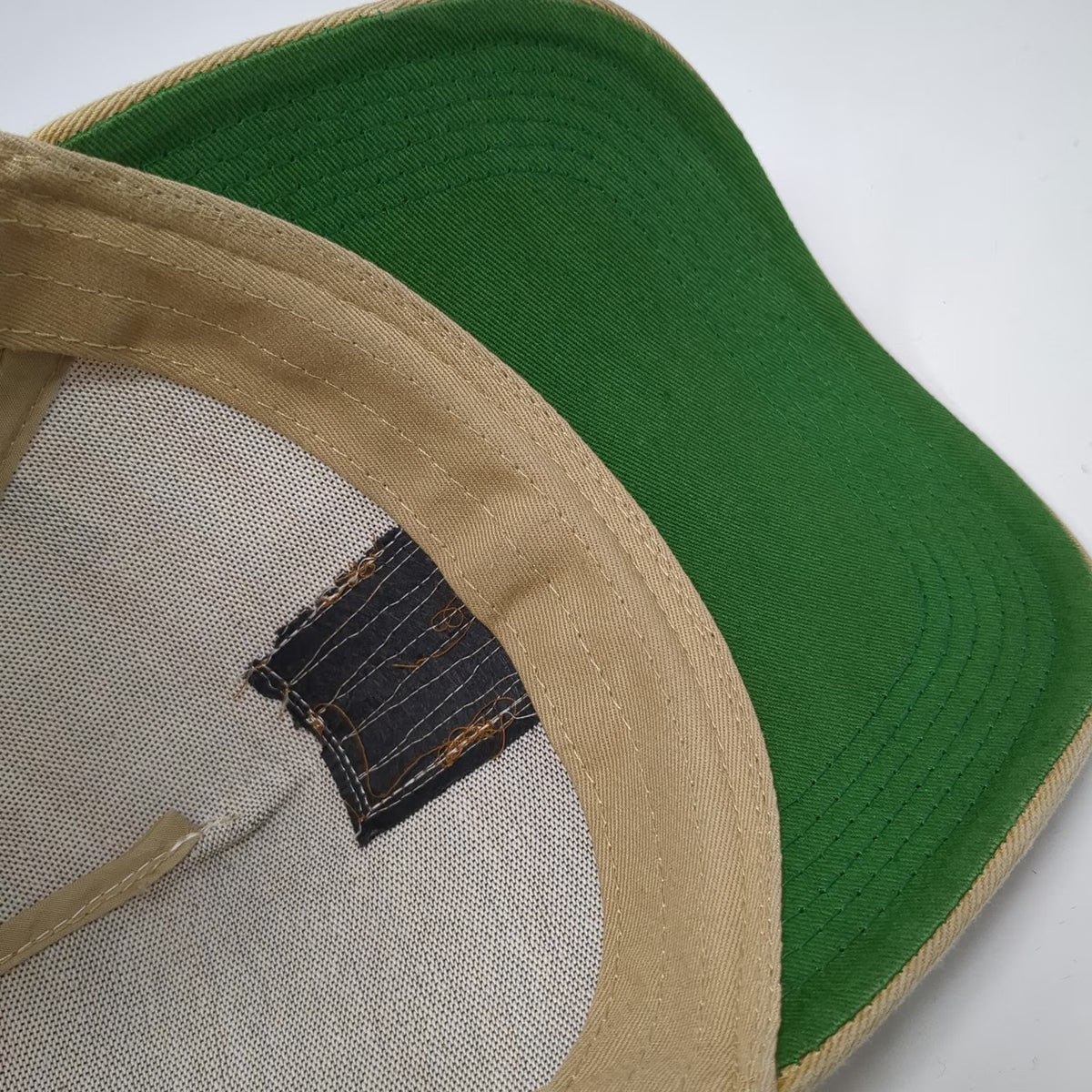 Legacy Trucker Hat Beige Chat 'N' Chill Exuma Bahamas Palm Tree OSFM Snapback