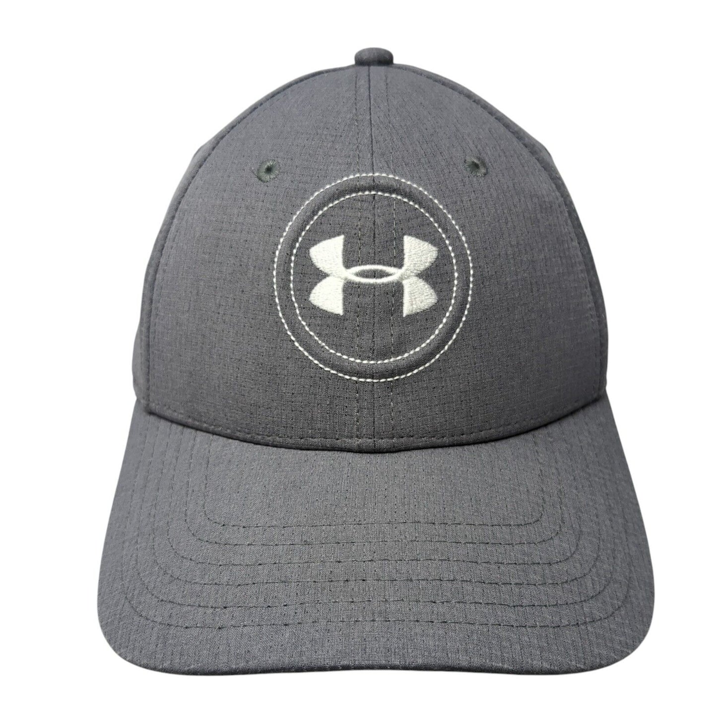 Under Armour Fitted Hat Gray L/XL Lightweight Embroidered 6 Panel Polyester