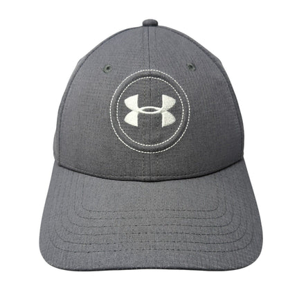 Under Armour Fitted Hat Gray L/XL Lightweight Embroidered 6 Panel Polyester