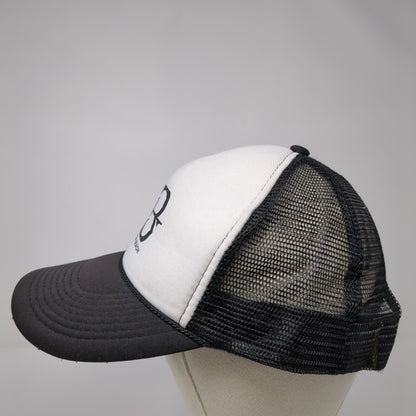Huntington Beach Snapback Rope Trucker Hat Black One Size Mesh Back
