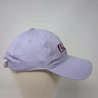 Agri-Service Strapback Baseball Cap Purple One Size Adjustable Embroidered