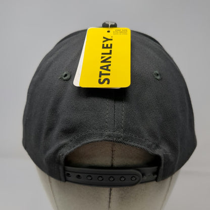 Stanley Snapback Hat Gray One Size Embroidered Adjustable Construction Tool Logo