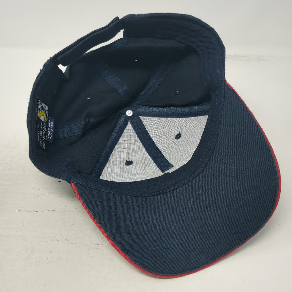 K-Products Baseball Cap Blue Red White One Size Freightliner Flag Strapback Hat