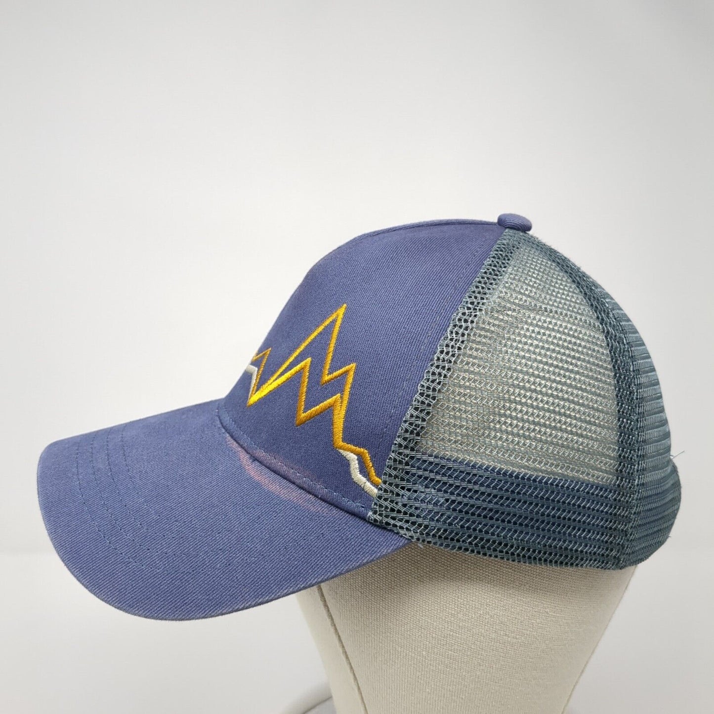 Marmot Peak Bagger Snapback Trucker Hat Blue One Size Adjustable Mesh Back