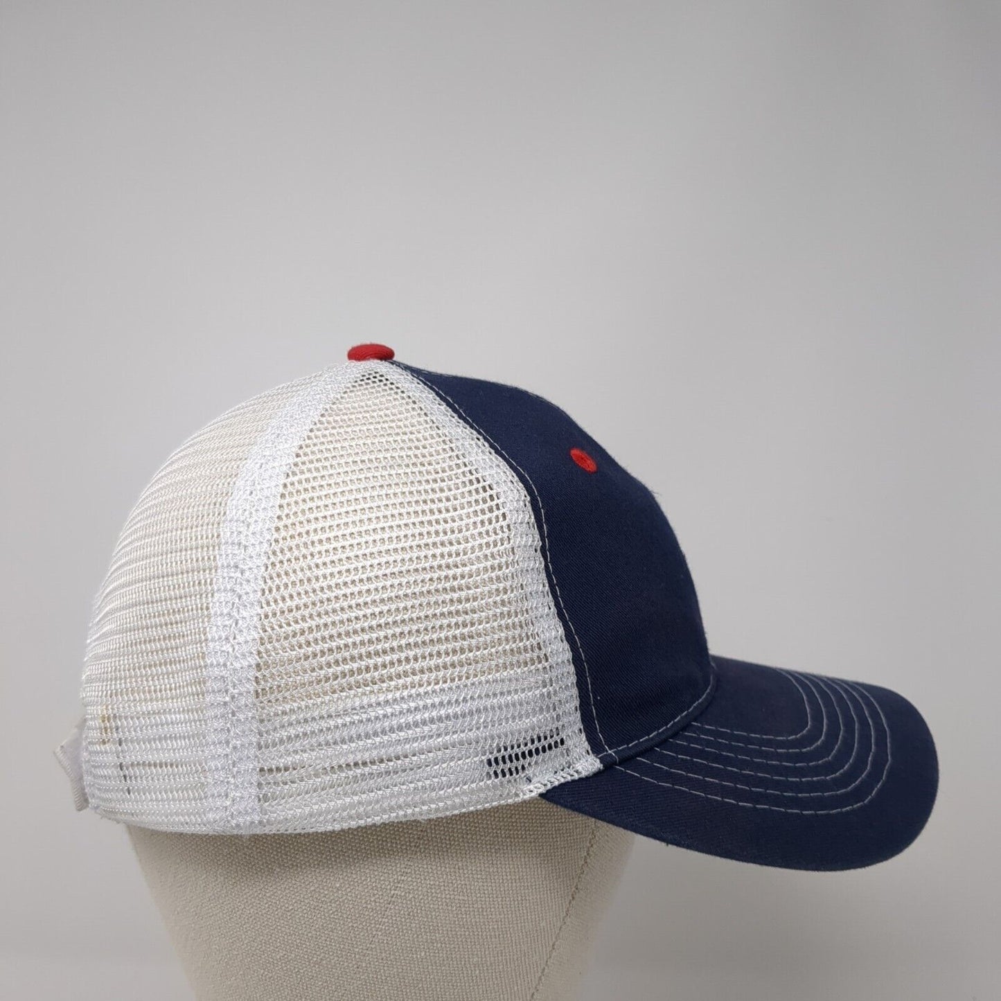 HG Higher Ground Sun Valley Strapback Trucker Hat Blue OS Mesh Back Vie Gear