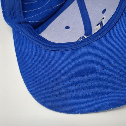 LA Los Angeles Strapback Hat Blue One Size Adjustable Embroidered 6 Panel