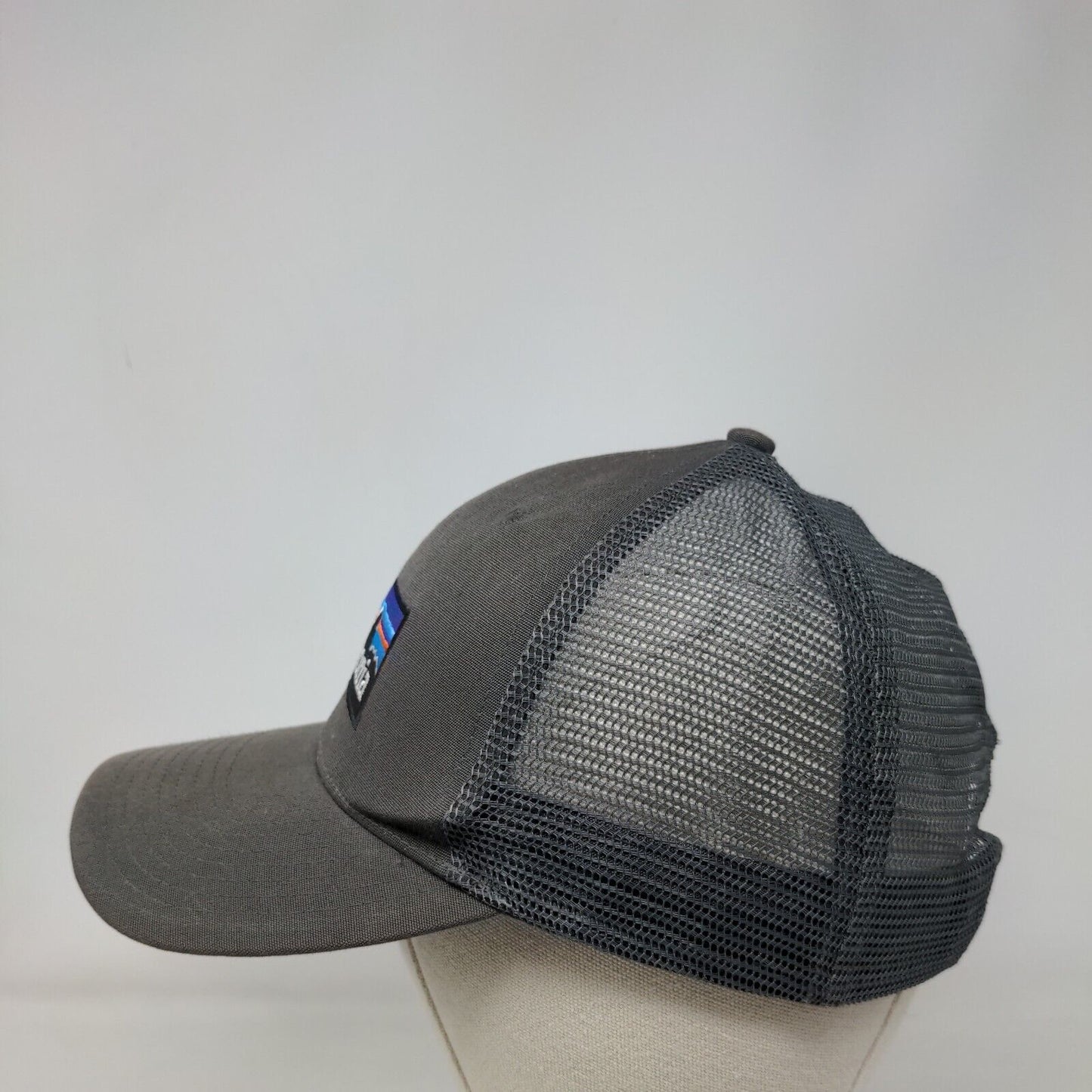 Patagonia Snapback Mesh Back Trucker Hat Gray One Size Embroidered