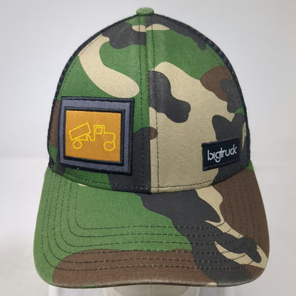bigtruck Trucker Hat Green One Size Camo Mesh Snapback Dump Truck Construction