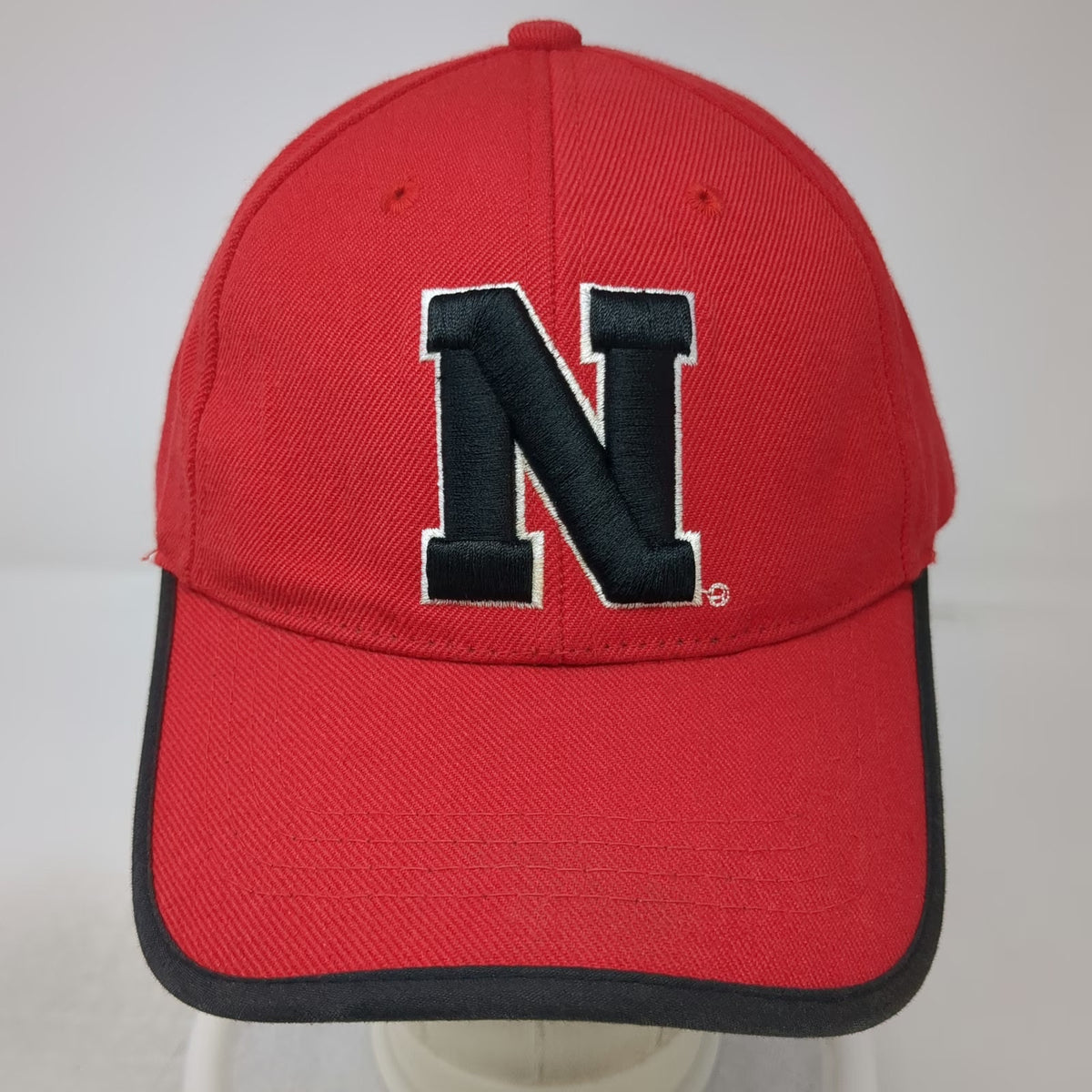 Big Boy Nebraska Cornhuskers NCAA Cap Red Black White One Size Strapback Logo