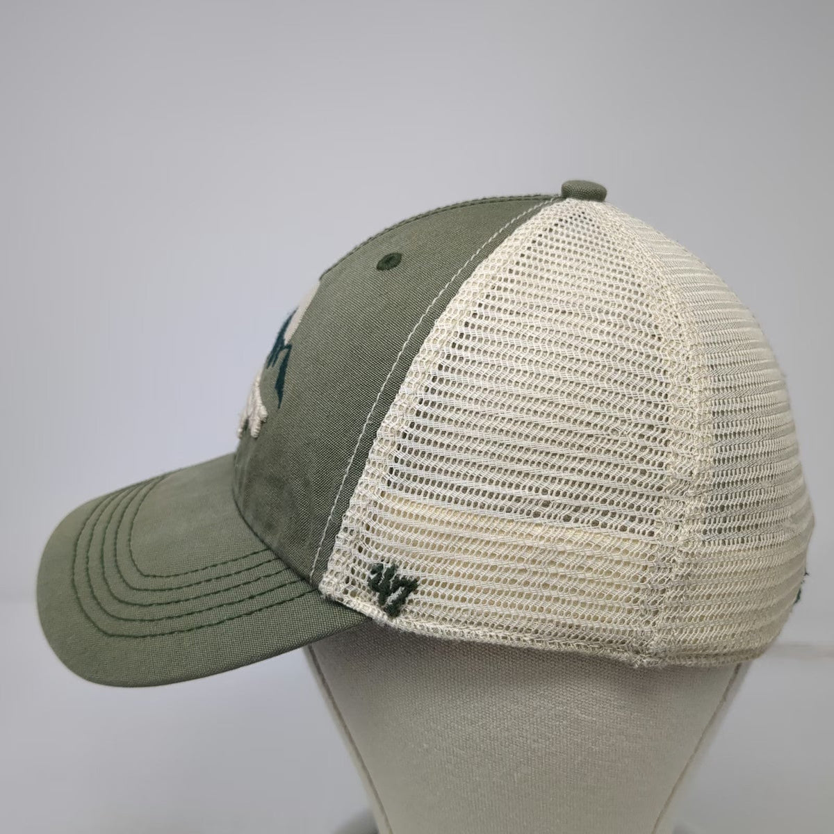'47 Baseball Cap Green One Size Jackson Hole Mountain Mesh Stretch Outdoors Hat