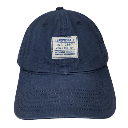 Aeopostale Slideback Hat Blue One Size Adjustable Vent Holes 6 Panel