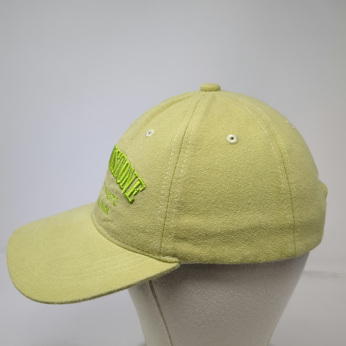 Green One Size Baseball Cap Hat Yellowstone National Park Slideback Mountain