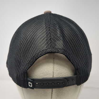 Polaris Trucker Hat Gray One Size Star Logo Patch Mesh Snapback Side Embroidery