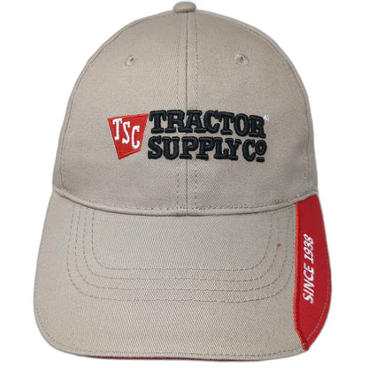 Tractor Supply Co TSC Since 1938 Beige One Size Baseball Cap Hat Adjustable
