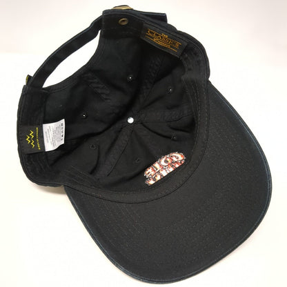 Birds of Condor Slideback Hat Black Embroidered Golf Sux Logo 100% Cotton