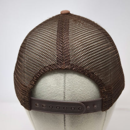Go Left Apparel Co. Trucker Hat Brown OS Bull Skull Geometric Aztec Pattern