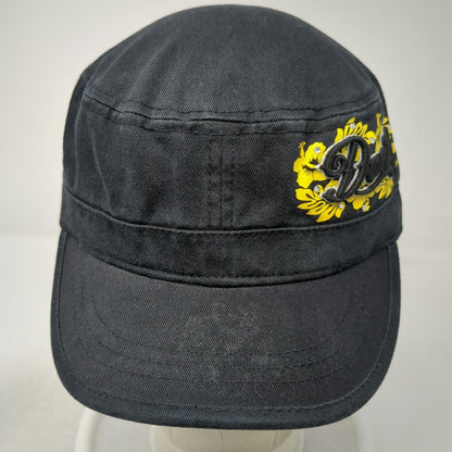 Oregon Ducks NCAA Zephyr Army Cap Black One Size Rhinestones Hibiscus Floral Hat