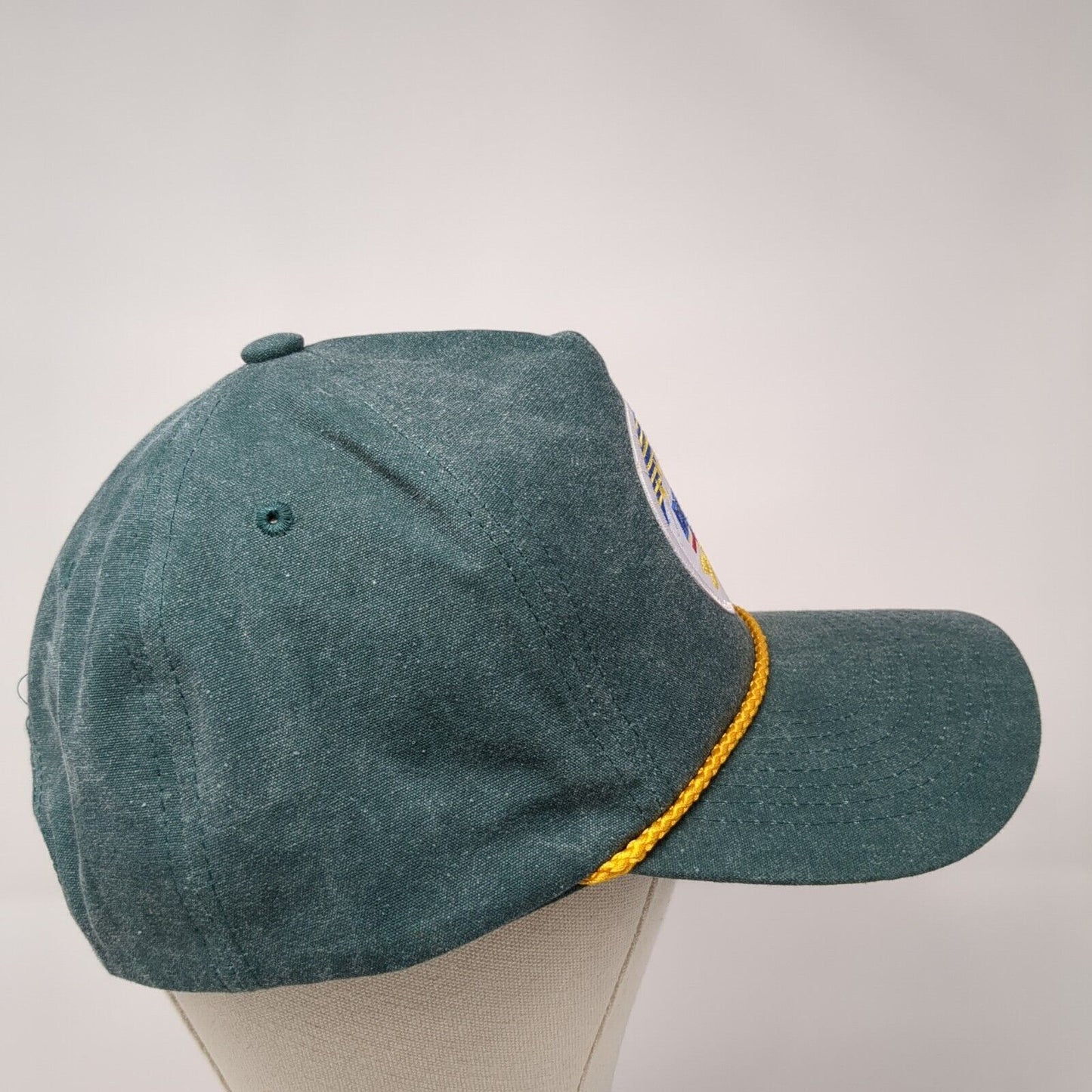 Busch Beer Patch Snapback Rope Hat Green One Size Adjustable Cobra