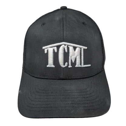 TCM TriCounty Metals Snapback Trucker Hat Black One Size Mesh Back Richardson