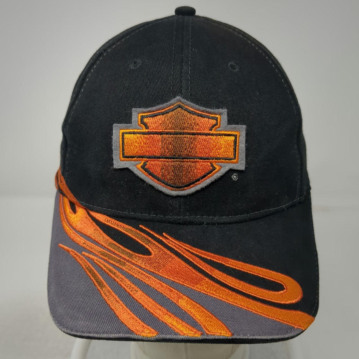 Harley-Davidson Screamin' Eagle Baseball Cap Black One Size Strapback Flame Hat