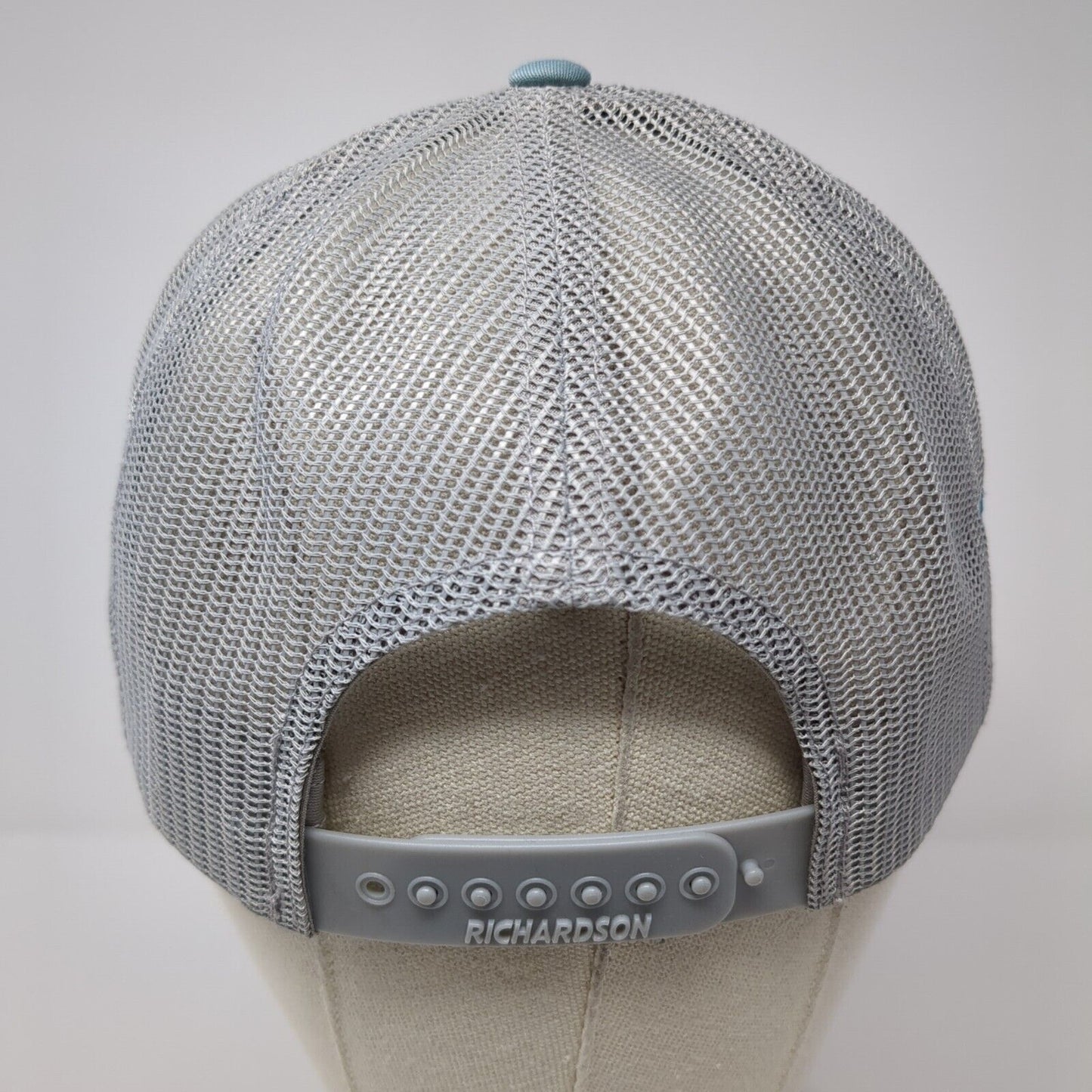 Sandy McLeod Memorial Spurs & Spikes Trucker Hat Blue M/L Mesh Back