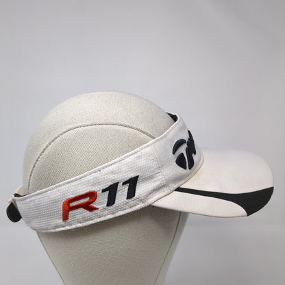 TaylorMade Strapback Sun Visor Hat White One Size Tmax Gear Adjustable