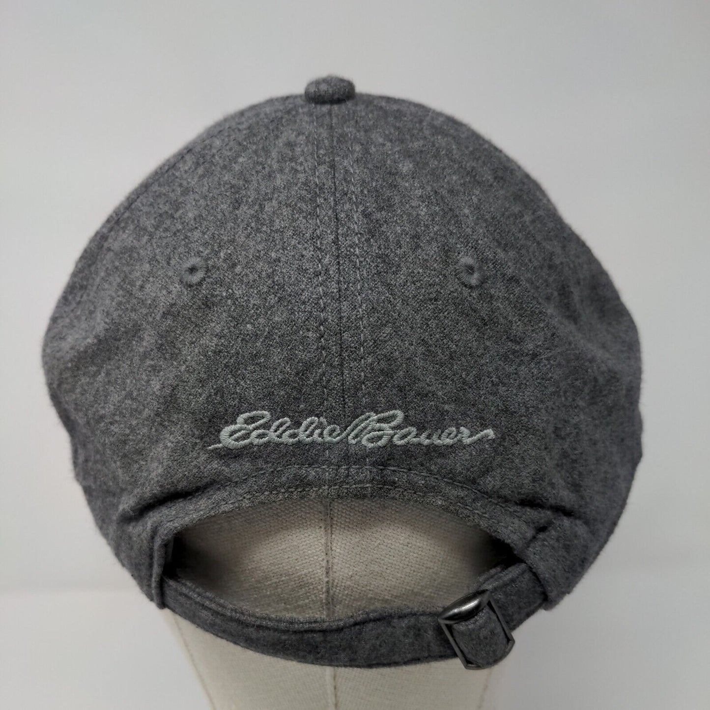 Live Your Adventure Eddie Bauer 1920 Slideback Hat Gray OSFA Adjustable 6 Panel
