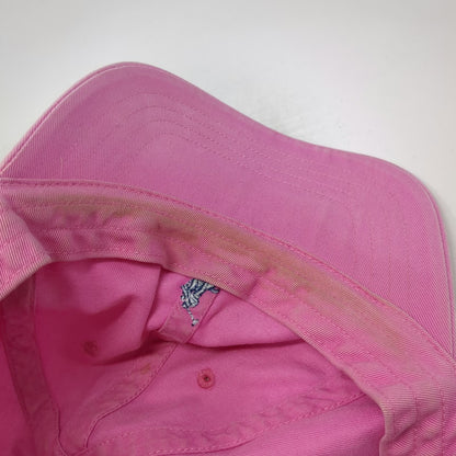 Polo Ralph Lauren Baseball Cap Pink Blue One Size Logo Cotton Slideback Hat
