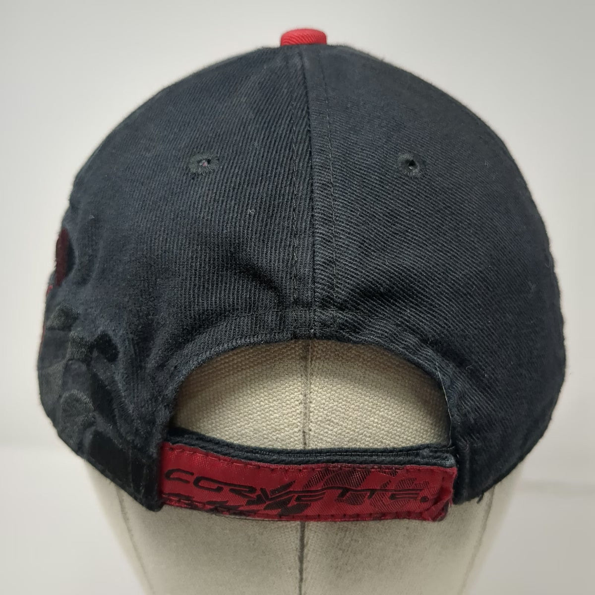 Ralph White Baseball Cap Black Red One Size Corvette C6 Embroidered Racing Hat