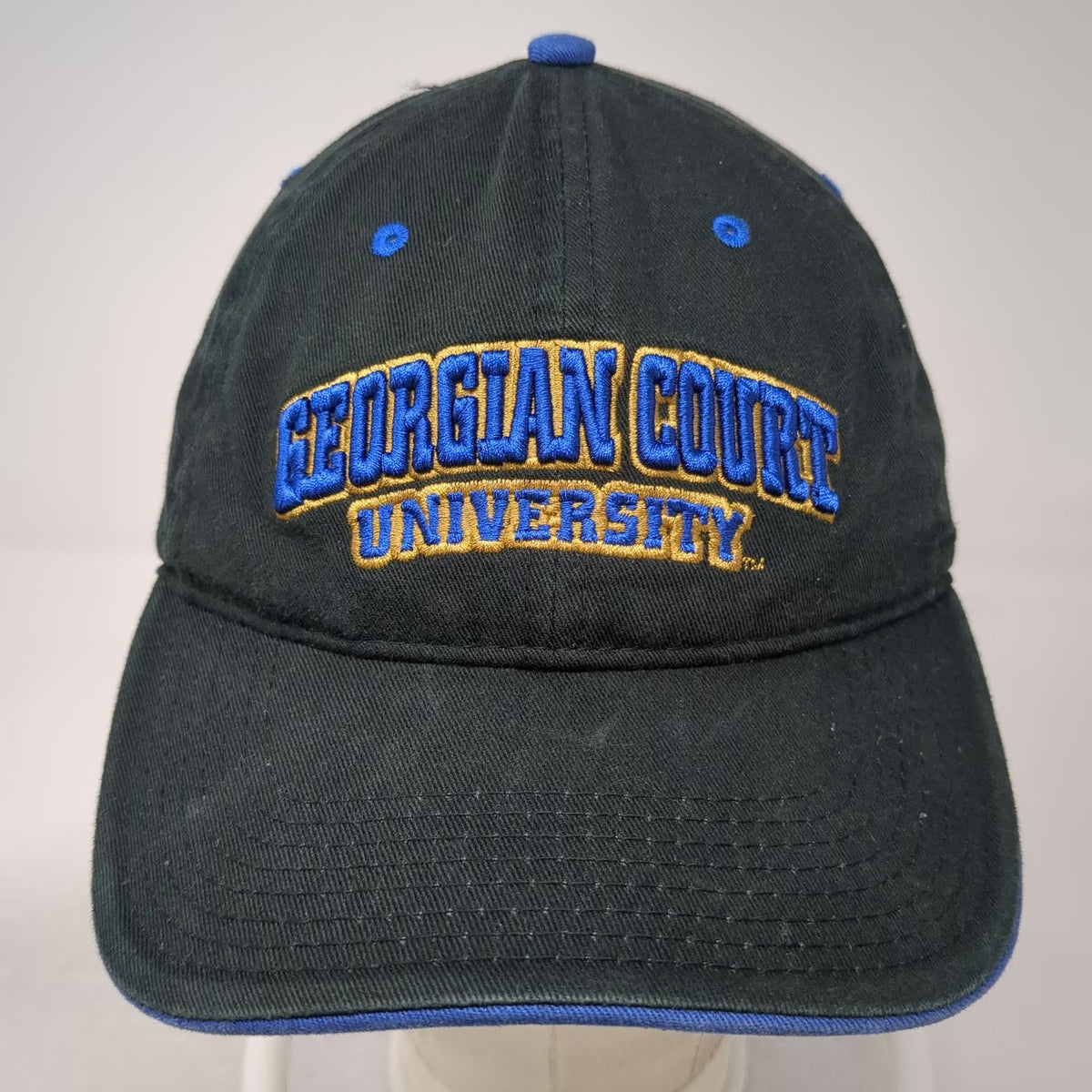 The Game Georgian Court University NCAA Hat Black One Size Slideback Embroidery