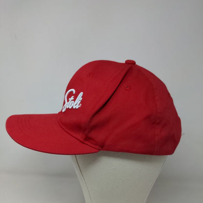 Stoli Vodka Men's Snapback Hat Red Adjustable Embroidered Logo Cotton