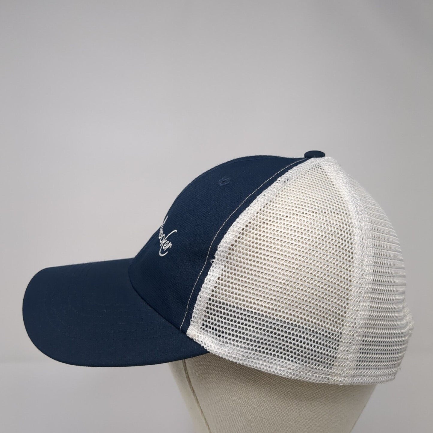 Windbrooker Snapback Trucker Hat Blue One Size Mesh Back Imperial