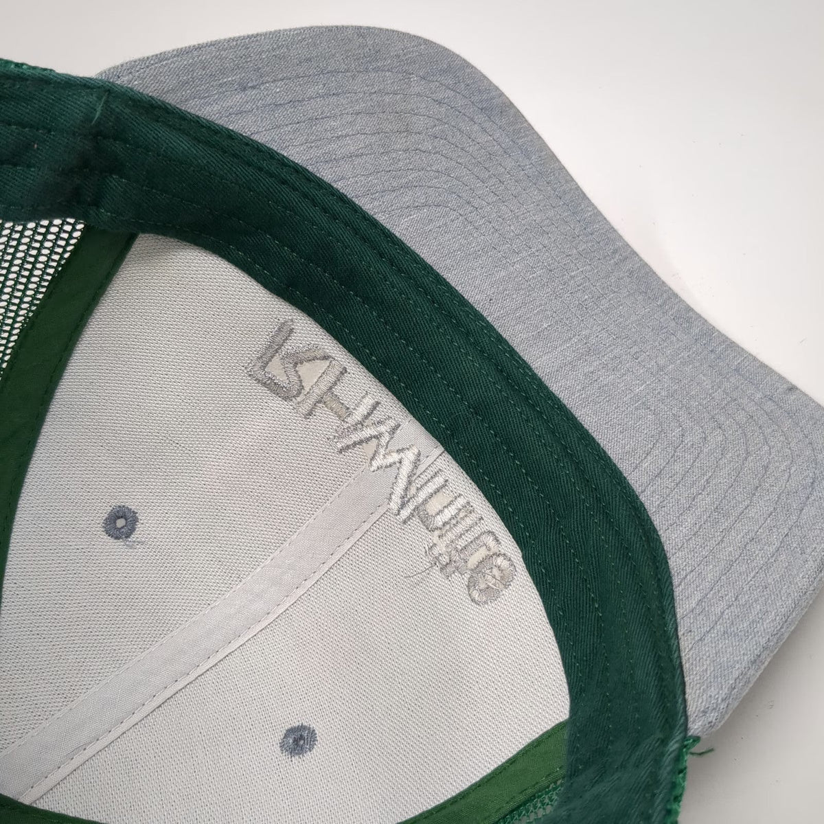Richardson Trucker Hat Gray Green One Size RH White Construction Snapback